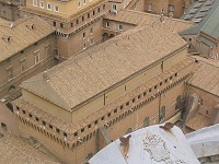 Exterior de la Capilla Sixtina