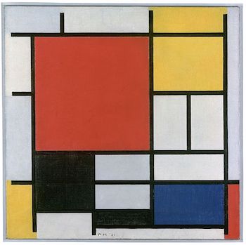 Pintura de Mondrian