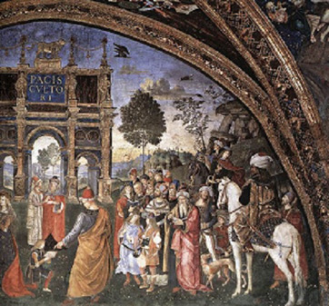 Mural de los apartamentos Borgia 