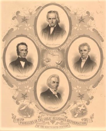 4 retratos con leyenda: Pioneros en la gran reforma religiosa del siglo XIX