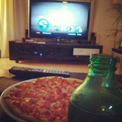 pizza y juegos