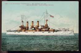 Postal del USS Connecticut