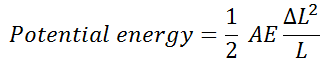 ecuación de energía potencial