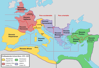 El mapa de la tetrarquía