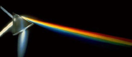 una imagen de la luz que se refracta