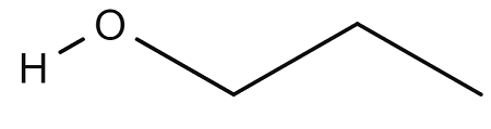 Imagen de la estructura de propanol