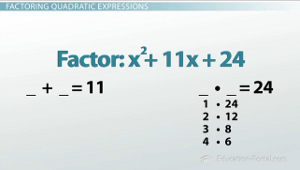 Ejemplo 1 de factorización cuadrática