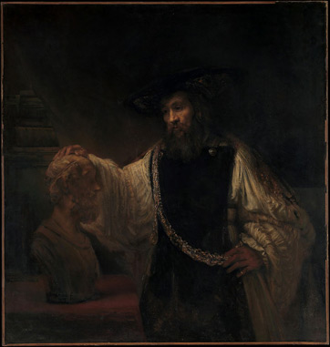 Rembrandt, Aristóteles con un busto de Homero (1653)