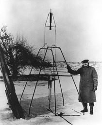Robert Goddard y su cohete