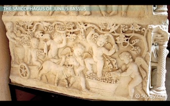 elementos romanos en el sarcófago de junius bassus