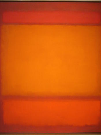 Naranja y rojo sobre rojo Rothko