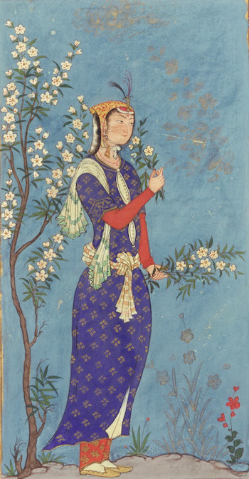 Pintura de mujer, dinastía safávida