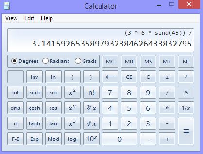 calculadora científica