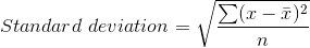 Desviación Estándar