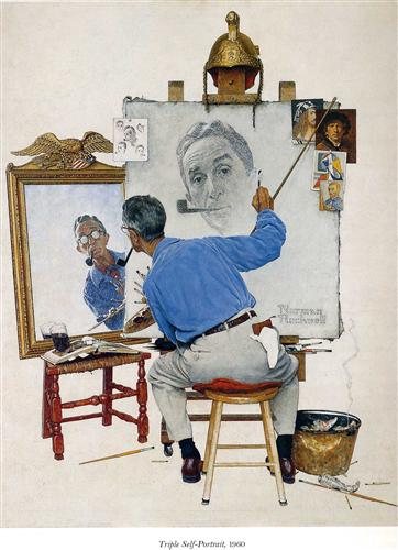 Autorretrato de Norman Rockwell