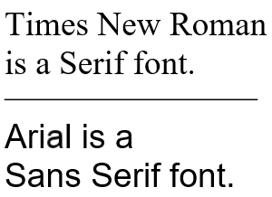 serif