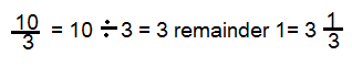 simplificar fracción impropia