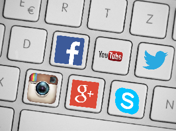 Imagen de iconos de redes sociales
