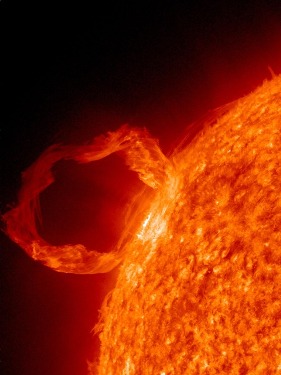 Una llamarada solar