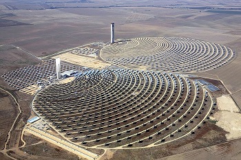 planta de energía solar térmica