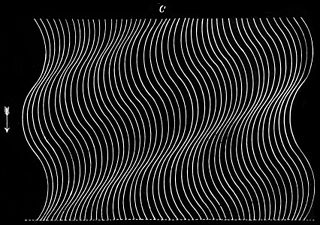 Ondas sonoras en el aire.