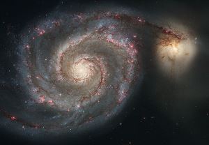 Messier 51 é uma galáxia espiral sem barras