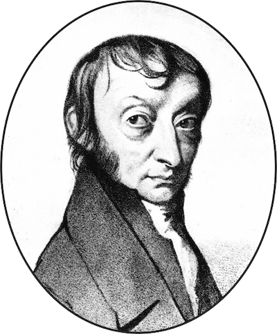 Retrato del científico italiano del siglo XIX Amadeo Avogadro