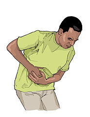 Las personas con IBS pueden experimentar con frecuencia dolor abdominal intenso.