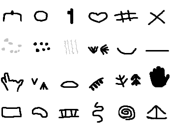 Símbolos de la Edad de Piedra