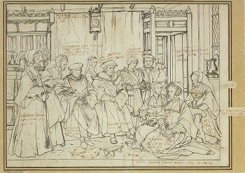 Hans Holbein, Estudio para el retrato de la familia de Sir Thomas More