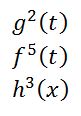 ejemplos de derivados de superíndice