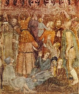 Taddeo Gaddi - Personas enfermas orando por la recuperación