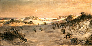 Dunas de arena al atardecer
