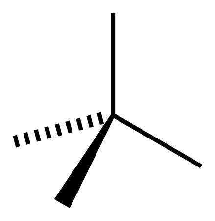 Ejemplo de estructura molecular tetraédrica
