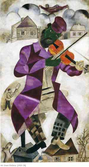 Marc Chagall. El violinista verde. 1924.