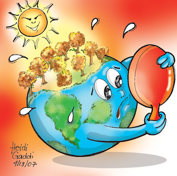 efectos de las caricaturas del calentamiento global
