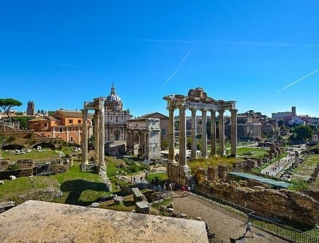 Una imagen de las ruinas del Foro Romano.