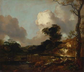 Gainsborough, paisaje con arroyo y vertedero