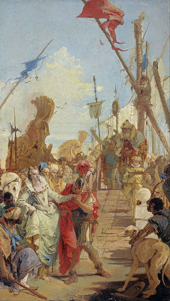 Boceto al óleo de Tiepolo