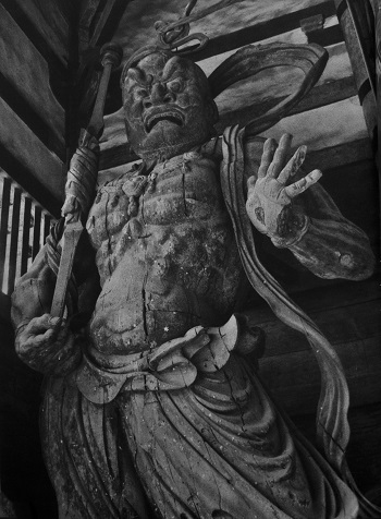 Una de las muchas estatuas de Todai-ji