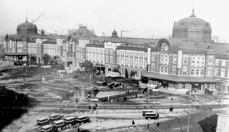 Una imagen de la estación de Tokio en 1914.