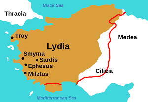 mapa de Éfeso