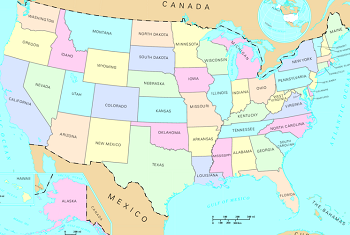 Mapa de estados de EE. UU.