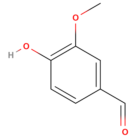 Estructura de la vainillina