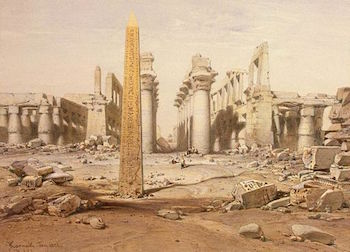 Vista de las ruinas de Karnak