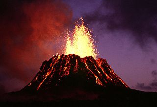 Un volcán