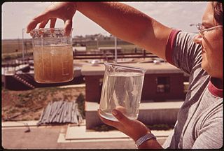 Agua antes y después del tratamiento