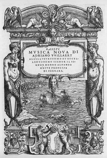 Página de título del catálogo de Willaert