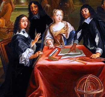 Descartes con la reina Cristina