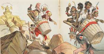 Caricatura social darwinista